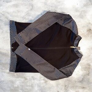 Champion Black Full-Zip Hoodie with Silver Zipper